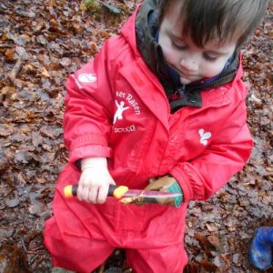 Forest School Whittling With Knife